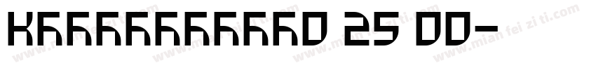 KSOOZFFIEY0 25 00字体转换